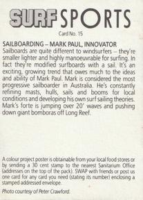 1985 Weet-Bix Surf Sports #15 Mark Paul Back